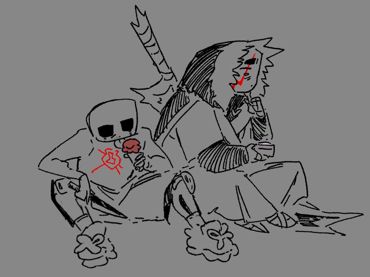 oobbbear's tweet photo. Eating ice cream cause we lowkey fucked the mission up and boss will kill us when we get back https://t.co/IqHzjMo66B