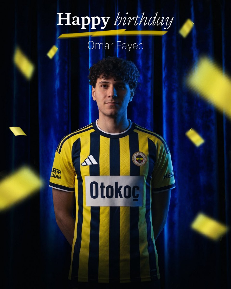 Fenerbahce's tweet photo. Bugün futbolcumuz Omar Fayed’in doğum günü. Mutlu yıllar Omar! 🎂 https://t.co/L9eIp9b3zE