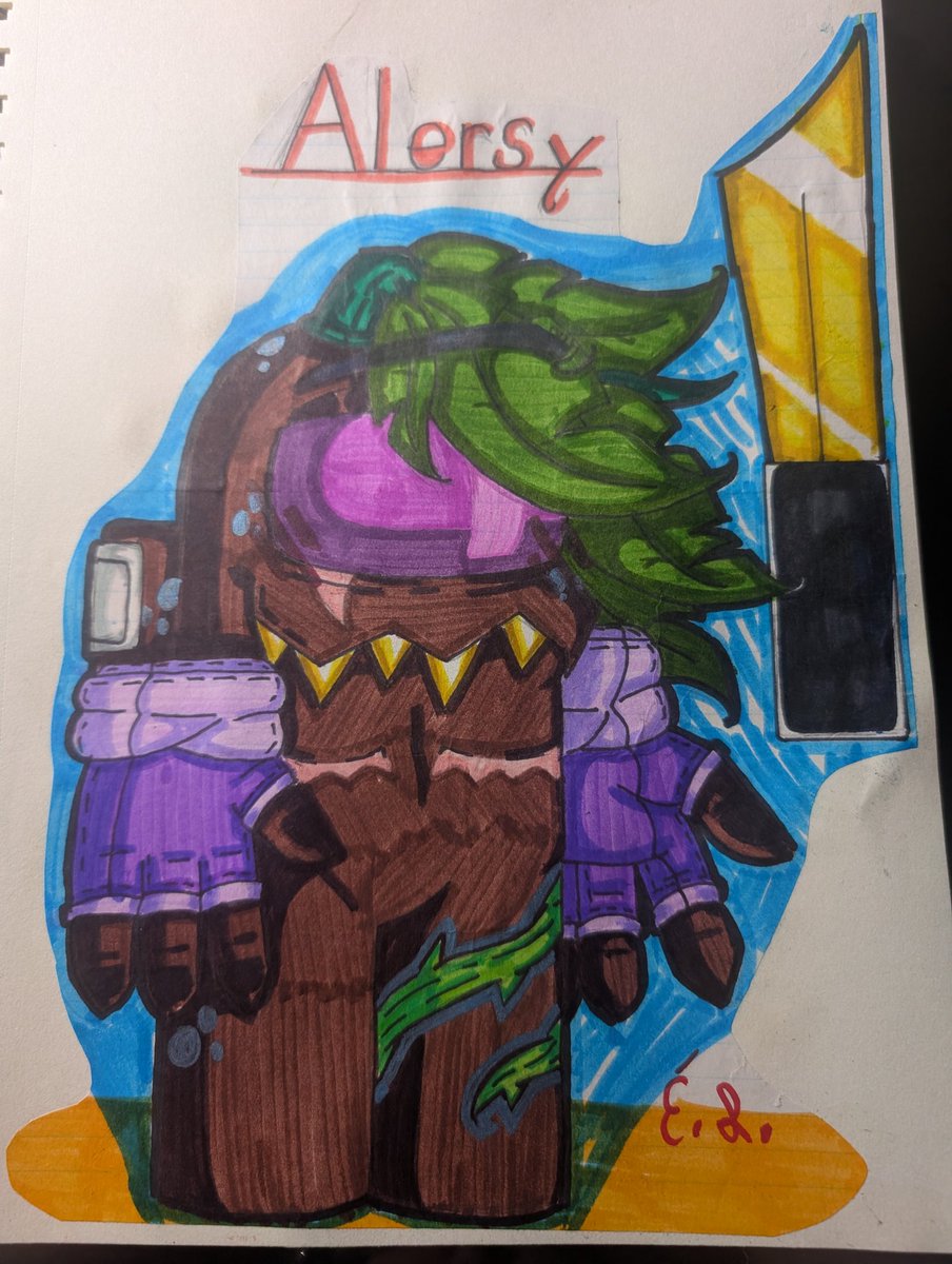 MissartsXd's tweet photo. Here is a redraw of my Among us oc, His name is Alersy ✍️✨ https://t.co/DeKy7f9Tky