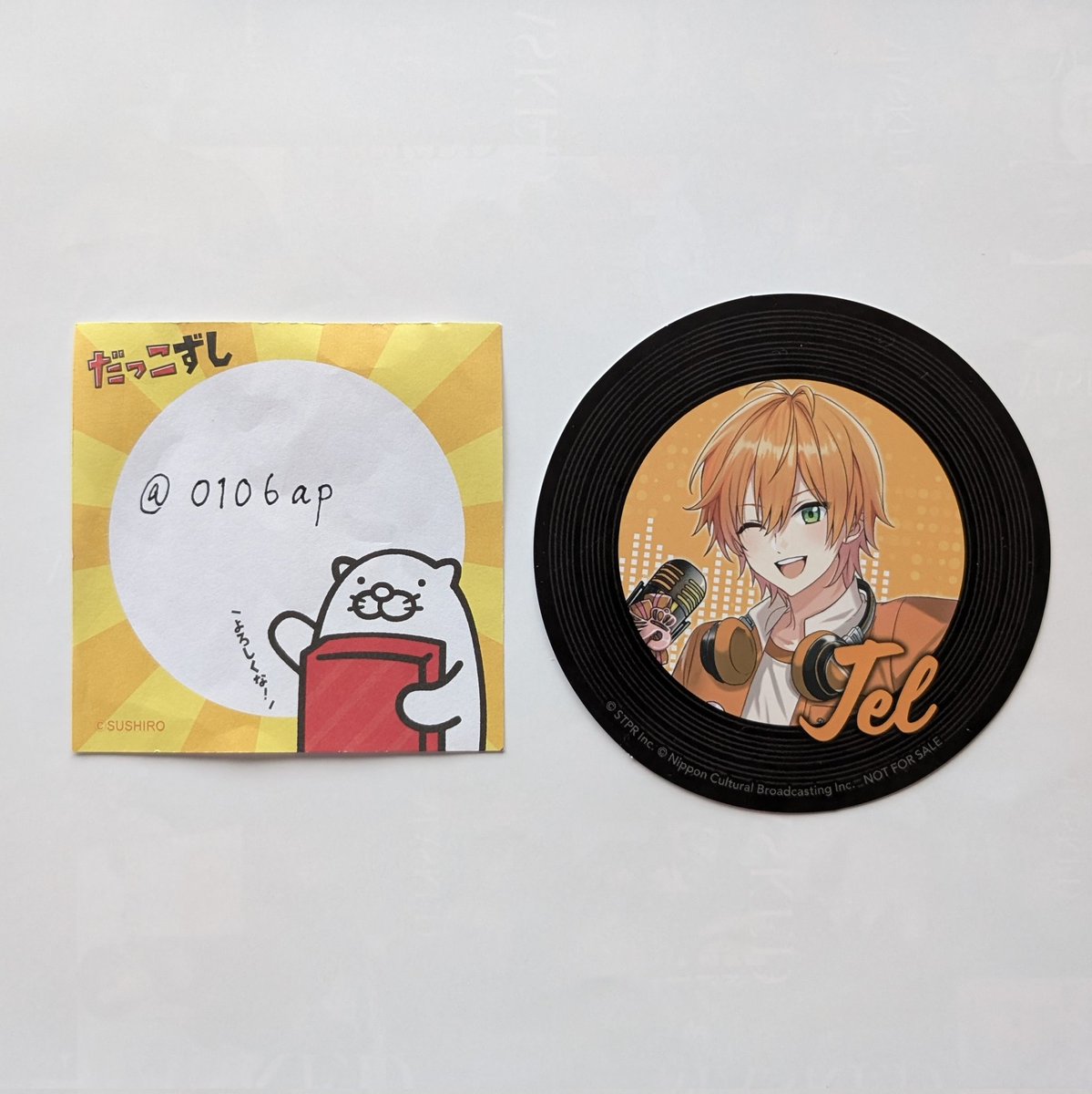 0106ap's tweet photo. 【交換】すとぷり
　アニメイト 特典 stpradio

譲 : 🧡
求 : 同種🩵

都内、関東手渡しのみ
8/20🍓、9/20文化祭 可能です
郵送❌️
検索からでもお気軽にお声がけください。
 #すとぷりグッズ交換 https://t.co/SObiwWMRMs