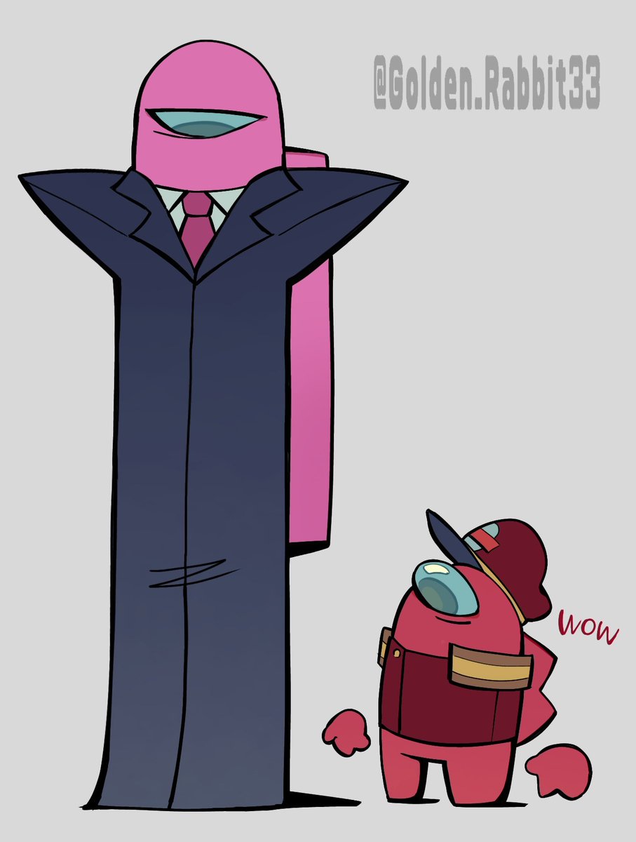 Golden_Rabbit33's tweet photo. My impressions of Boss Pink after viewing all the fanart
#amongus #amongusshow https://t.co/9gpHUutIzK
