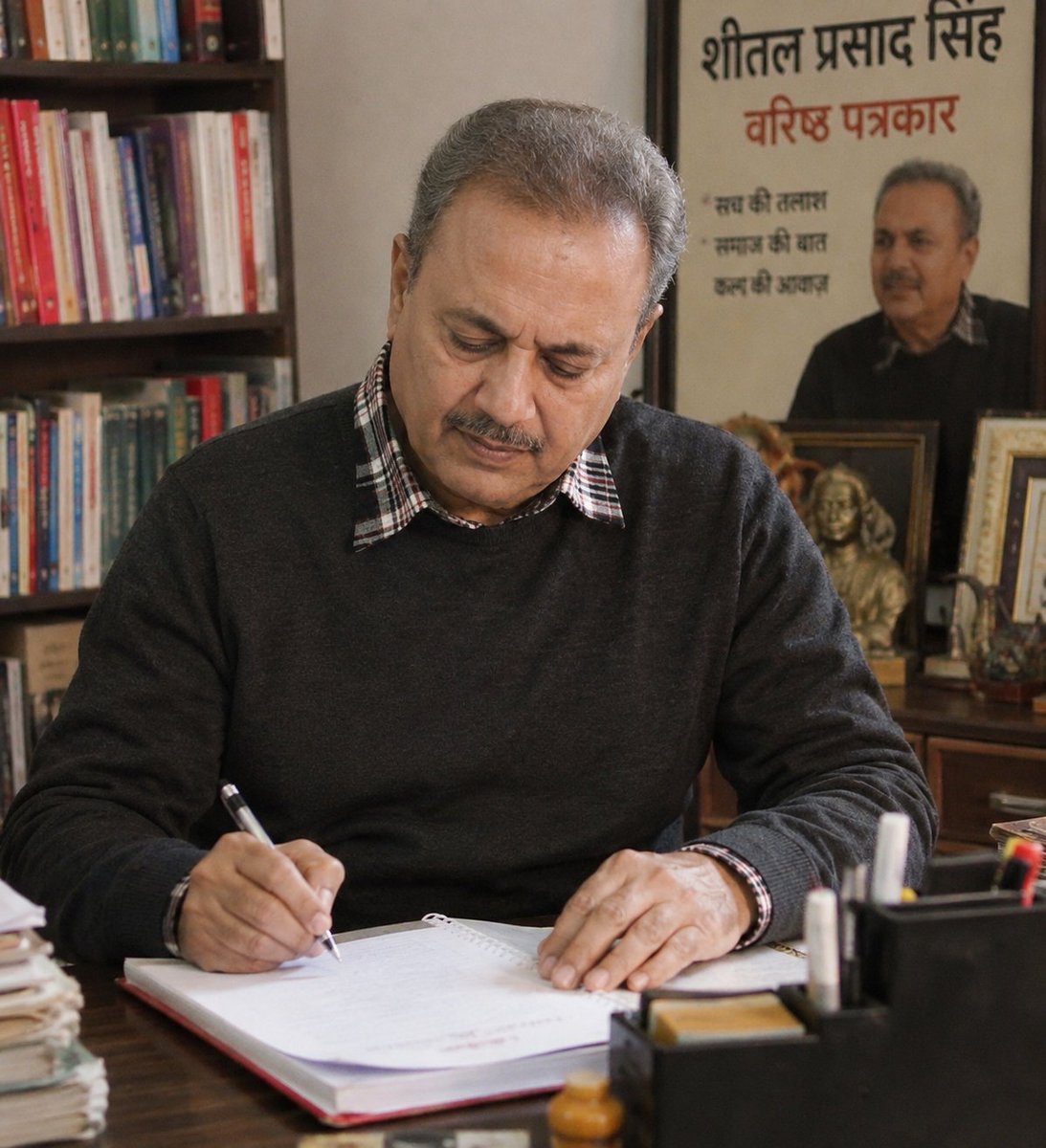 iamAKstalin's tweet photo. वरिष्ठ पत्रकार शीतल प्रसाद सिंह जी लिखते हैं-

“सारे नोएडा के मीडिया चैनलों ने और असंख्य यूट्यूबर्स ने अयोध्या चढ़ावा चोरी का मास्टरमाइंड/ मुख्य अभियुक्त टिन्नू यादव को घोषित कर रक्खा था । 

अब FIR के बाद जो पुलिस जांच चल रही है और कल जो कोर्ट में मुख्य अभियुक्त बताकर रिमांड माँगी गई और मिली वह अविनाश शुक्ला की है ।

कैश बरामदगी की हर खबर में पंद्रह से बीस लाख रुपये की बरामदगी, डालर की बरामदगी और सोने चाँदी की बरामदगी जिनके यहाँ हुई वे यादव नहीं थे । 

टिन्नू के घर से कुल एक लाख रुपये बरामद करने की बात इसी दुष्प्रचार वाहिनी को स्वीकार करनी पड़ी (यह एक लाख रुपये भी मंदिर चढ़ावे के हैं कि निजी हैं यह भी स्पष्ट नहीं है)।

टिन्नू यादव के लखनऊ में फ्लैट और फार्चूनर का भी अब कहीं कोई ज़िक्र नहीं है । प्रसार भारती से सोलह करोड़ रुपये सालाना इनाम पाने वाले सुधीर चौधरी भी आरोप लगाकर अब ग़ायब हैं!

हम कितने जातिवादी लोग हैं और हमेशा पिछड़े दलित आदिवासी,स्त्री , व गरीब लोगों को ही टार्गेट करने के दोषी हैं?”

सच कहने की हिम्मत सबमें नहीं होती है, सलाम है @Sheeetalps जी 🫡