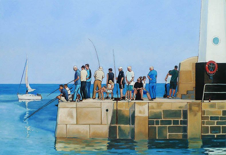 ArtistUtting's tweet photo. Fishing on The Pier. Bet it's nice in Mevagissey just now. We used to sit on the pier opposite and wait for interesting people who would look good in a painting.
Prints in a range of sizes and prices in my online shop.
Link in my bio.
#cornwall #linefishing #summerholiday https://t.co/V7rce28oM6