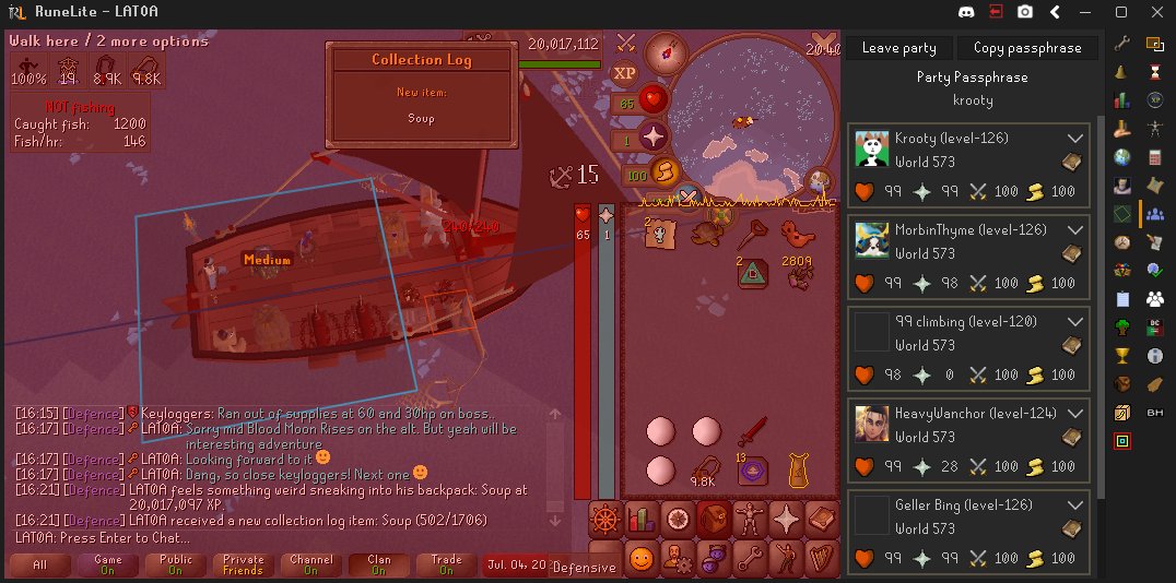 Lat0a_OSRS's tweet photo. Followed by Soup a few hours later.
Barracuda and Inky paint left to green log sailing https://t.co/VSLknNV0cm