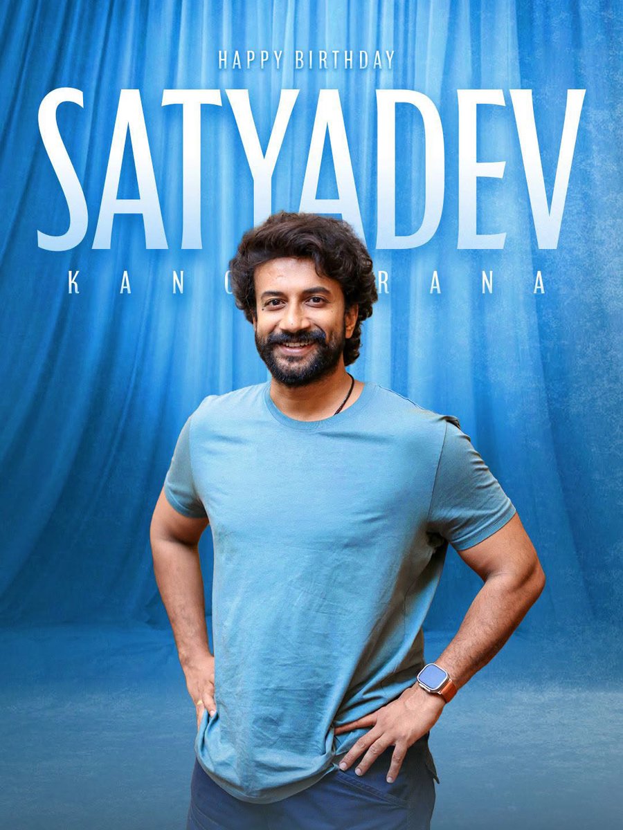 sribalajivideos's tweet photo. Wishing the versatile and talented actor #SatyaDev a very Happy Birthday ❤️‍🔥
#HappyBirthdaySatyaDev #HBDSatyaDev #BirthdayWishes #SriBalajiVideo https://t.co/z9gaUn9QF4
