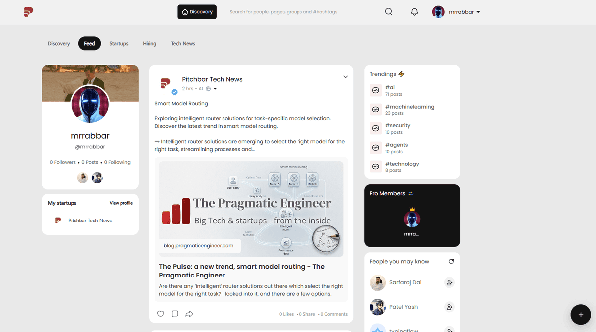 mrrabbar's tweet photo. Should I keep "feed" or "discovery" page as home?

https://t.co/BrVFnYFIRq https://t.co/UkJx3PDAGl