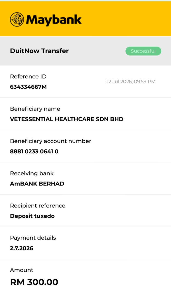LindaElleHafiza's tweet photo. Nama di beri NOVA.
Sblm tukar nama to Nova, letak nama Tuxedo.
I have paid RM 300 deposit for her admission.

Sy plan to discharge Nova esok ahad.
Tp sy perlu kan funds utk discharge.
Hutang sy kat KD vet dah almost RM 7k.
Sy tak di benar kan discharge Nova without full payment

Sy attached unofficial quotation yg doctor bagi.
Vet bill estimated to be RM 618.70

Tolak deposit then Nova is looking at the balance of RM 318 utk discharge esok. 

Tolong Nova ye.

Bantu repost 🙏
@fatyhax @itsybitsymin
@murdockfen @ManjitSinghG5 
@ketengahketepi @nabilfikran10