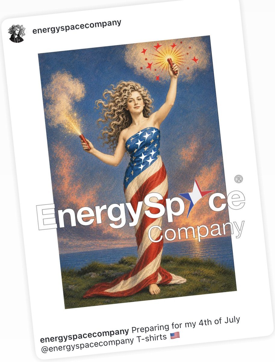 ElisaS777's tweet photo. Happy 4th🇺🇸
Happy 250th Birthday, 🇺🇸
EnergySpace Company®
Small 🇺🇸 startup. Big heart. Real courage. https://t.co/NX3niIlhEo