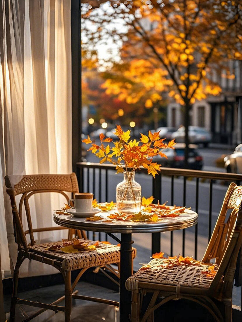 HykelKathy's tweet photo. [Autumn breeze is here!  Just grabbed a warm latte and took a walk—nothing beats the crisp, cozy vibes of this perfect fall day!] https://t.co/w6p5HSl2g7