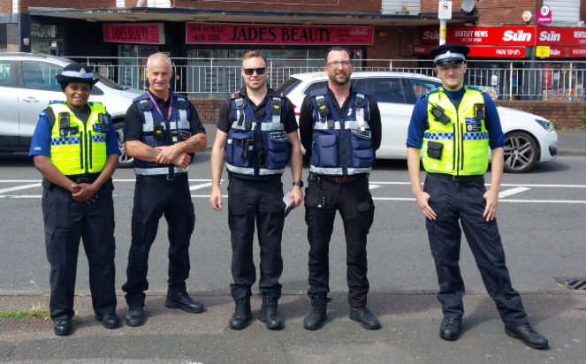 WillenhallWMP's tweet photo. Yesterday #Willenhall Officers, Members of the Community Protection Team and WHG have conducted a patrol around Western Avenue to raise awareness to members of the public and businesses in relation to Reporting Anti social Behaviour.
#ASBAwarenessWeek #MakingCommunitiesSafer https://t.co/35c2IMarQ8