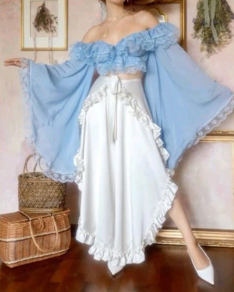 _rusticdaydream's tweet photo. off shoulder top on a satin skirt https://t.co/kZ11XGlZZ3