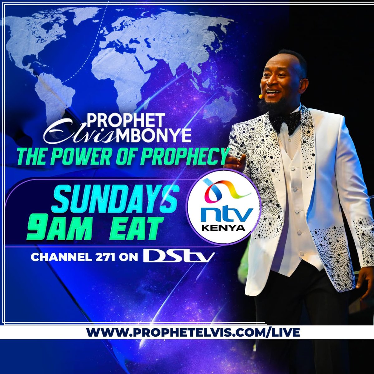 ntvkenya's tweet photo. Tune in to NTV Kenya this Sunday at 9:00 AM.for a captivating episode of "The Power of Prophecy "by Prophet Elvis Mbonye.

#ProphetElvisMbonye https://t.co/uWqnN232RO