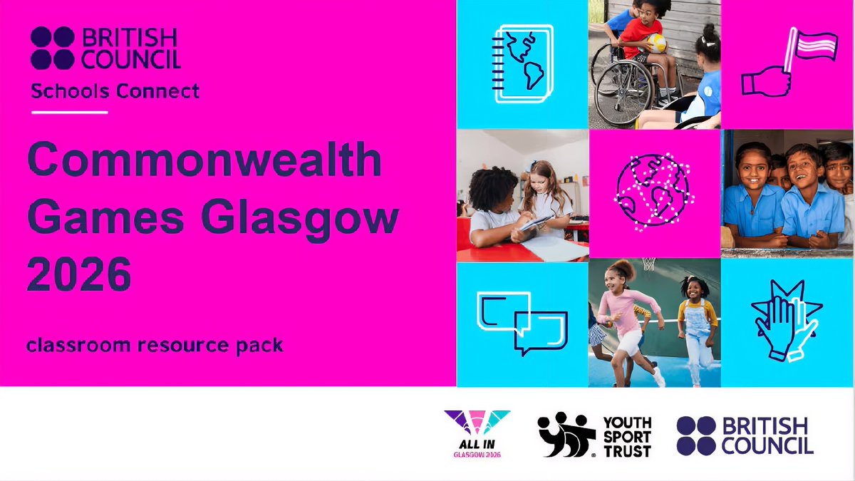 esBritish's tweet photo. Get ready to celebrate the Commonwealth Games 2026. Download our FREE classroom resource pack and explore global cultures, teamwork, fair play and sport with your pupils: https://t.co/bElDUuUEMA https://t.co/v6a9W70CmY