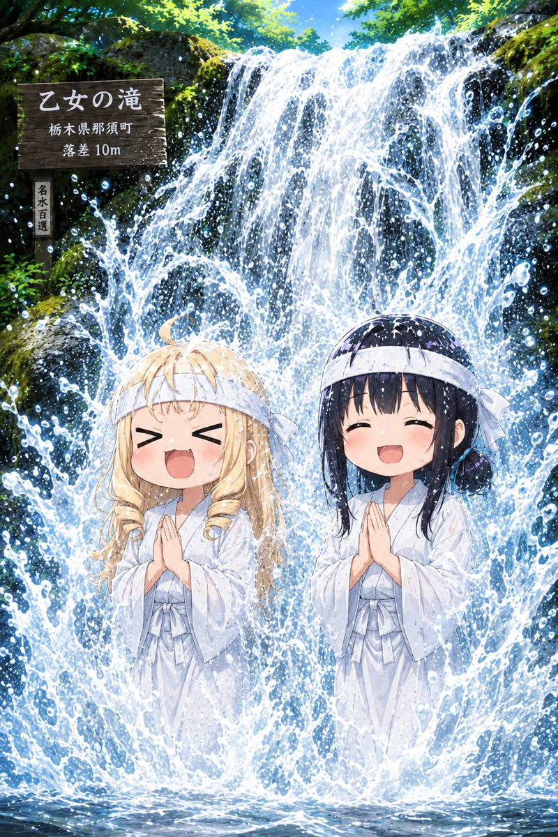 sumica_rowa's tweet photo. @dVGBP2SIqE55447 滝行水浴びキモチヨカバイ〜🌈 https://t.co/c79FiFjaSd