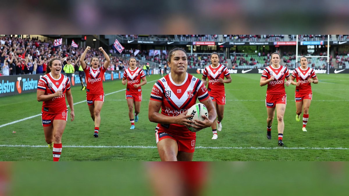 TodayAus's tweet photo. Tarryn Aiken's star return powers the Roosters to a dominant NRLW opener against the Titans!  
#NRLW #Roosters #NRLW2026

https://t.co/15FSbJMSta https://t.co/fZK2SXDhb3