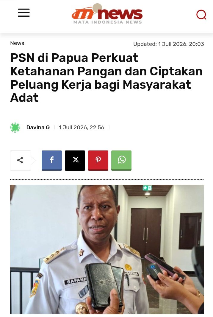 LaiElfrid's tweet photo. Proyek PSN dapat meningkatkan kualitas hidup masyarakat melalui penciptaan lapangan kerja, penguatan sektor pangan, dan pengembangan industri berbasis potensi daerah. https://t.co/Nf1nsIANuQ