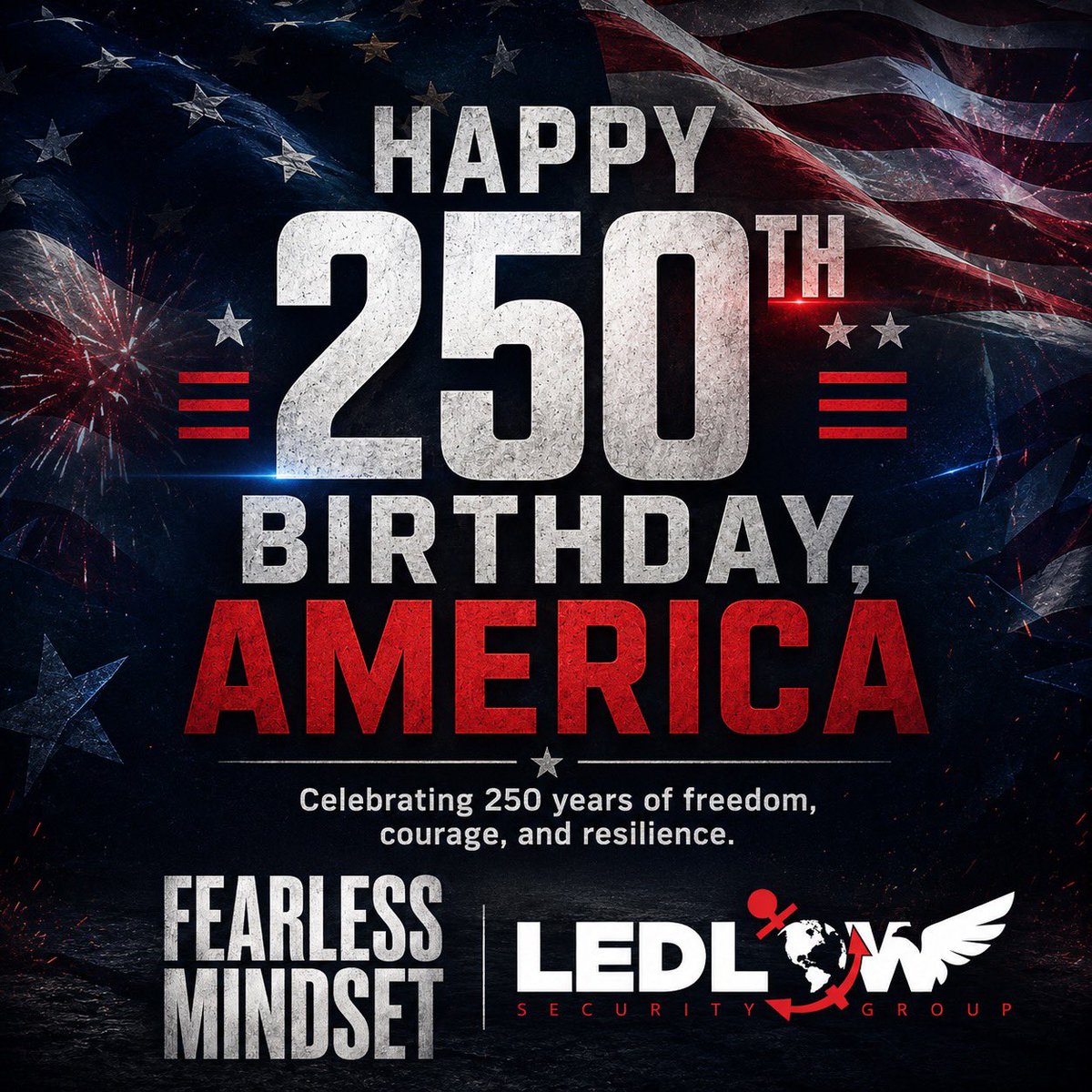 MarkLedlow's tweet photo. Happy 250 Birthday America!! https://t.co/bpYClK97NZ