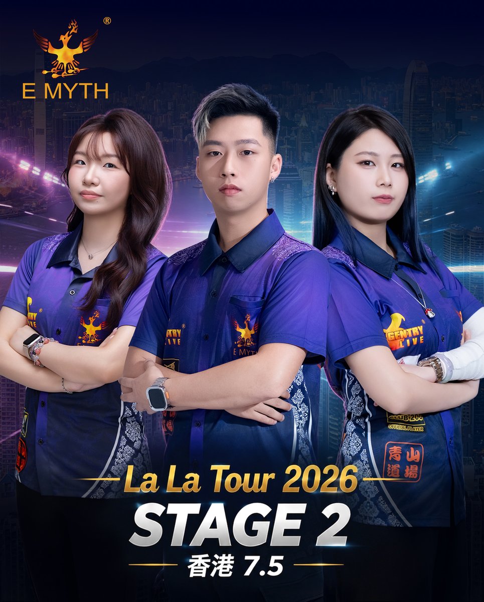 emythdarts's tweet photo. La La Tour STAGE2 is coming!

Catch our team at HK (Jul 5):

Sammi Wu,Jay Lam, Ji Wong.

Good luck to all!🎯✨

🔗 https://t.co/aa5mlcSqEA
📞 WhatsApp:https://t.co/3R1cq0OOye

#emythdarts #EMYTH #DARTS #hkdarts https://t.co/f0mlIEoF26