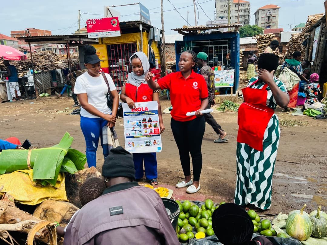UgandaRedCross's tweet photo. Prevention starts with awareness.

Uganda Red Cross Society is conducting Ebola Virus Disease (EVD) sensitisation at Ggaba Landing Site in Makindye Division, Kampala District, equipping community members with the knowledge they need to protect themselves, their families, and their communities.

Our volunteers are educating residents on the causes, signs and symptoms, modes of transmission, and practical prevention measures, while encouraging early reporting of suspected cases and dispelling misinformation.

Community awareness is one of the most effective tools in preventing the spread of Ebola. Together, through timely information, vigilance, and collective action, we can help keep our communities safe.

Stay informed. Stay alert. Prevent Ebola.
#EbolaResponseUG2026 
@MinofHealthUG @BinanceAfrica