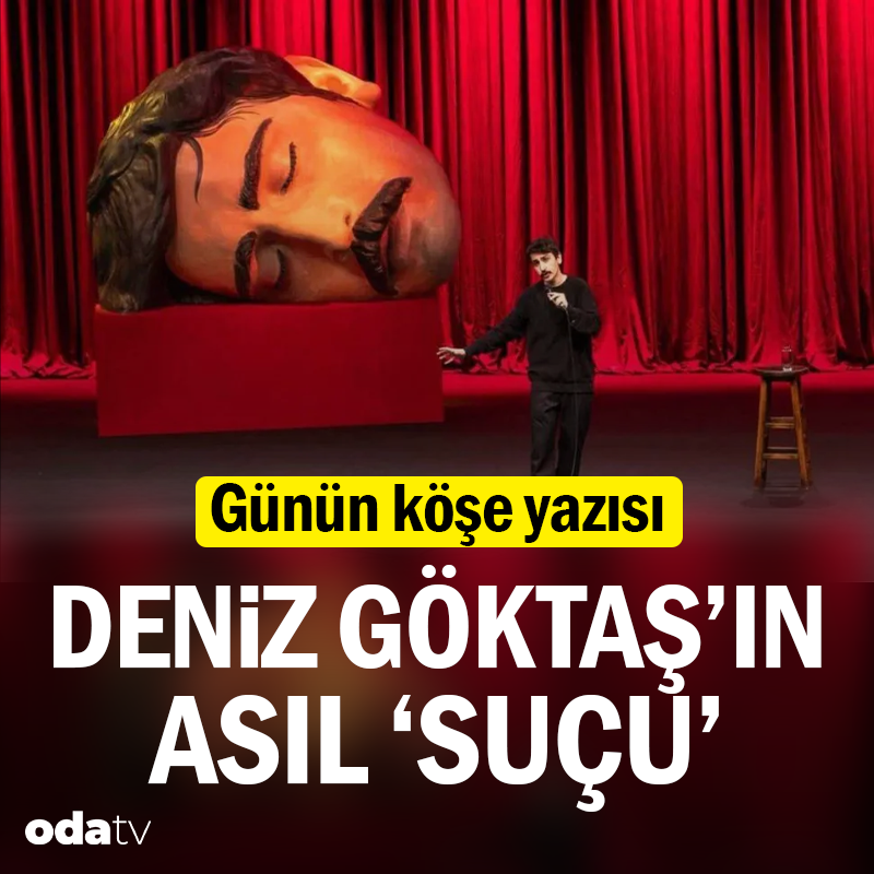 odatv's tweet photo. Komedyen Deniz Göktaş'ın tutuklanması kamuoyunda geniş yankı uyandırırken, BirGün yazarı L. Doğan Tılıç da dikkat çeken bir köşe yazısı kaleme aldı. 

Tılıç, Göktaş'ın "asıl suçunun" yöneltilen suçlamalar değil, mizahıyla insanların korku duvarını aşmasına yardımcı olmak olduğunu söyledi.

https://t.co/cZtO6ohTlh