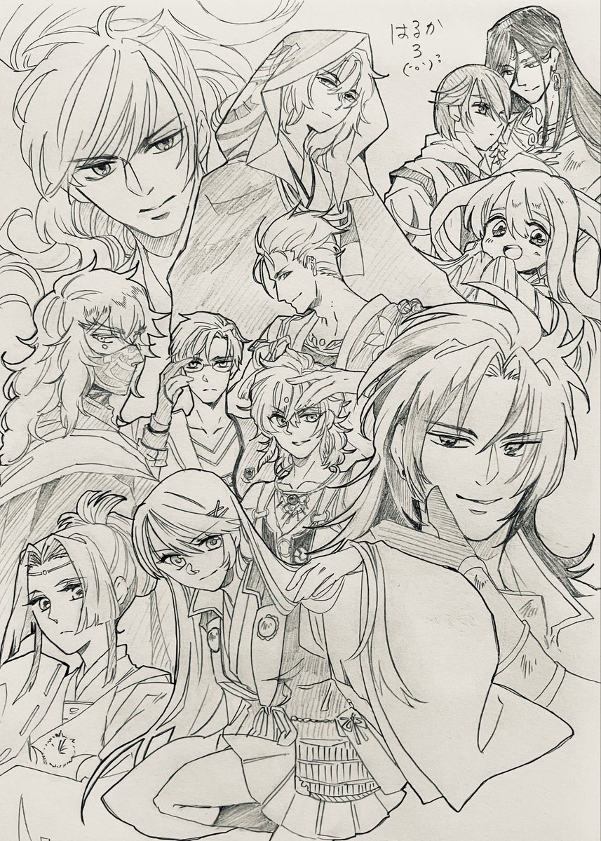 miyumea's tweet photo. 遙か3  落書き

4につづき描いてみたよ〜☺️💗
久々ぁ〜大丈夫かな…？？ﾄﾞｷﾄﾞｷ👀

鍵アカで八葉以外の子決めて貰った
ありがとう〜💗
黒朔だったのであまりに白龍もオマケ🐉 https://t.co/uF2ftt99XA