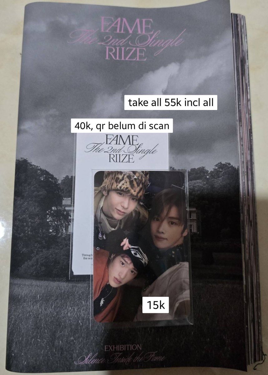 milky_cookiezz's tweet photo. wts album photocard unit riize fame catalogue ver
💸 on pic, take satuan excl adm 16% bisa splitpay
📍 banda aceh, ina (boleh cek ongkir dulu) https://t.co/KZaYAGeTXx