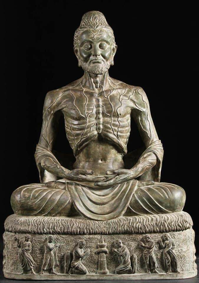 SatavahanasIN's tweet photo. Fasting Buddha, c. 2nd Century CE https://t.co/0J5mSYYhI2