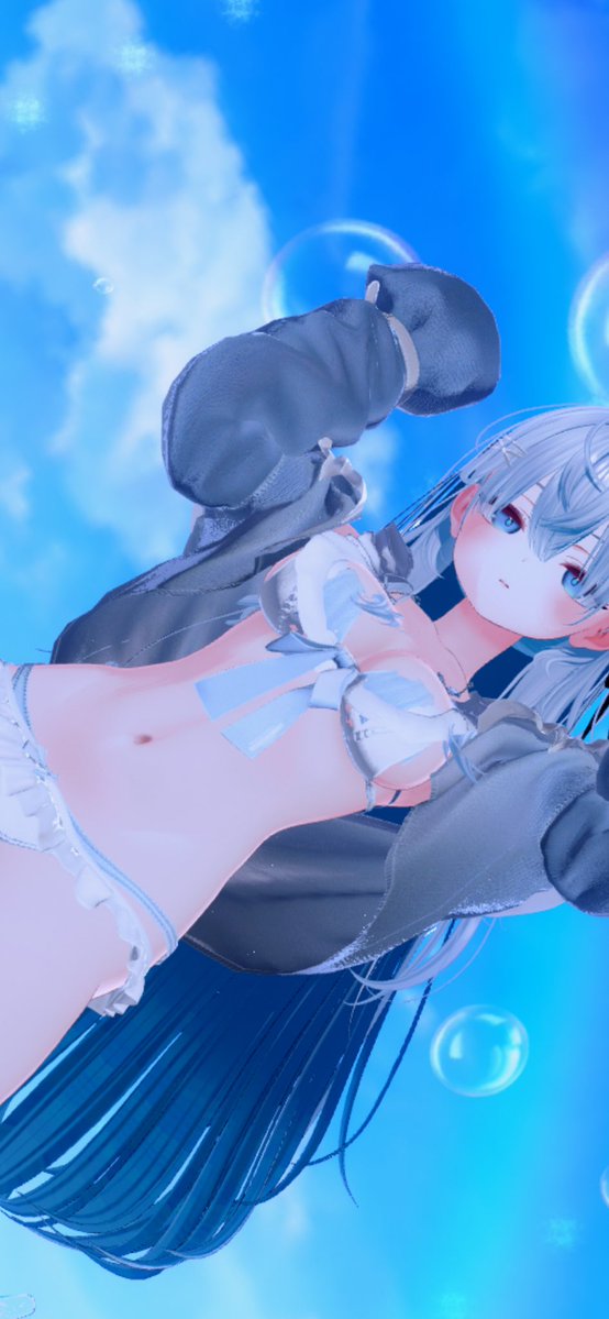 w9v3w's tweet photo. 胸調整忘れて貫通してるけど水着ラムネ！
やる気なさそう顔してる https://t.co/RcWoFDqiz5