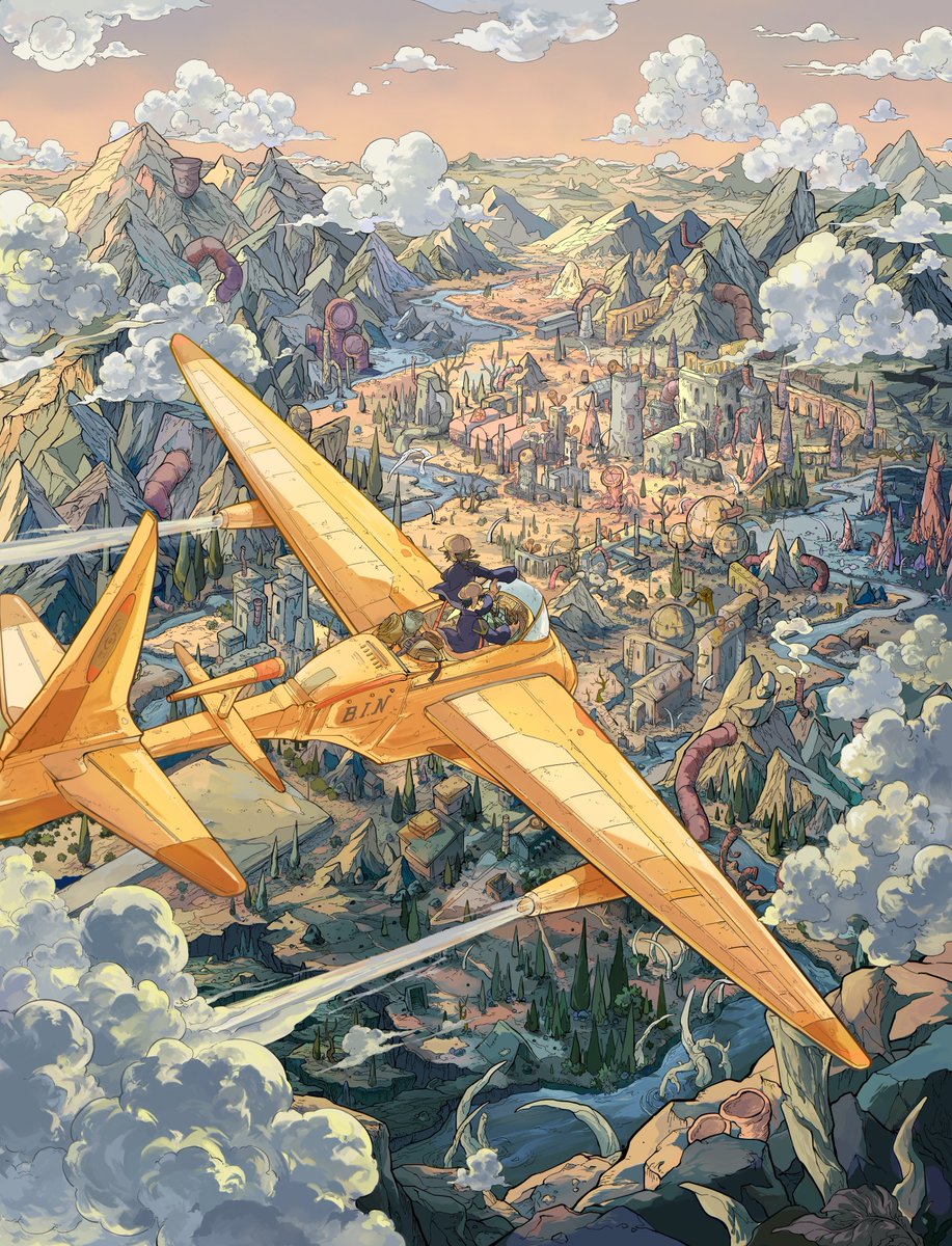 aoi_artx's tweet photo. ☁️︎雲を抜けて ︎　┈┈　✈︎

#イラスト #illustrationㅤ https://t.co/hfHARcRWp9