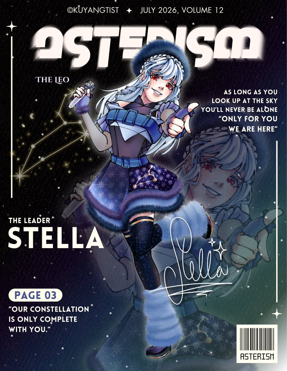 StellaAristia's tweet photo. [ STARLIGHT RUNAWAY - 1st single ]
𝚆𝚎 𝚊𝚛𝚎 𝚑𝚎𝚛𝚎 𝚏𝚘𝚛 𝚢𝚘𝚞
𝚆𝚎'𝚕𝚕 𝚜𝚑𝚒𝚗𝚎 𝚏𝚘𝚛𝚎𝚟𝚎𝚛

★ Stella
★ Leader
★ Leo - 25th July

#ASTERISM #THEIDOL_KYG https://t.co/WZy2BcpKnn