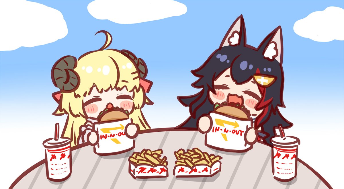oto_yuri's tweet photo. in ロサンゼルス🍔🍟
#つのまきあーと #みおーん絵 https://t.co/MS789D3onS