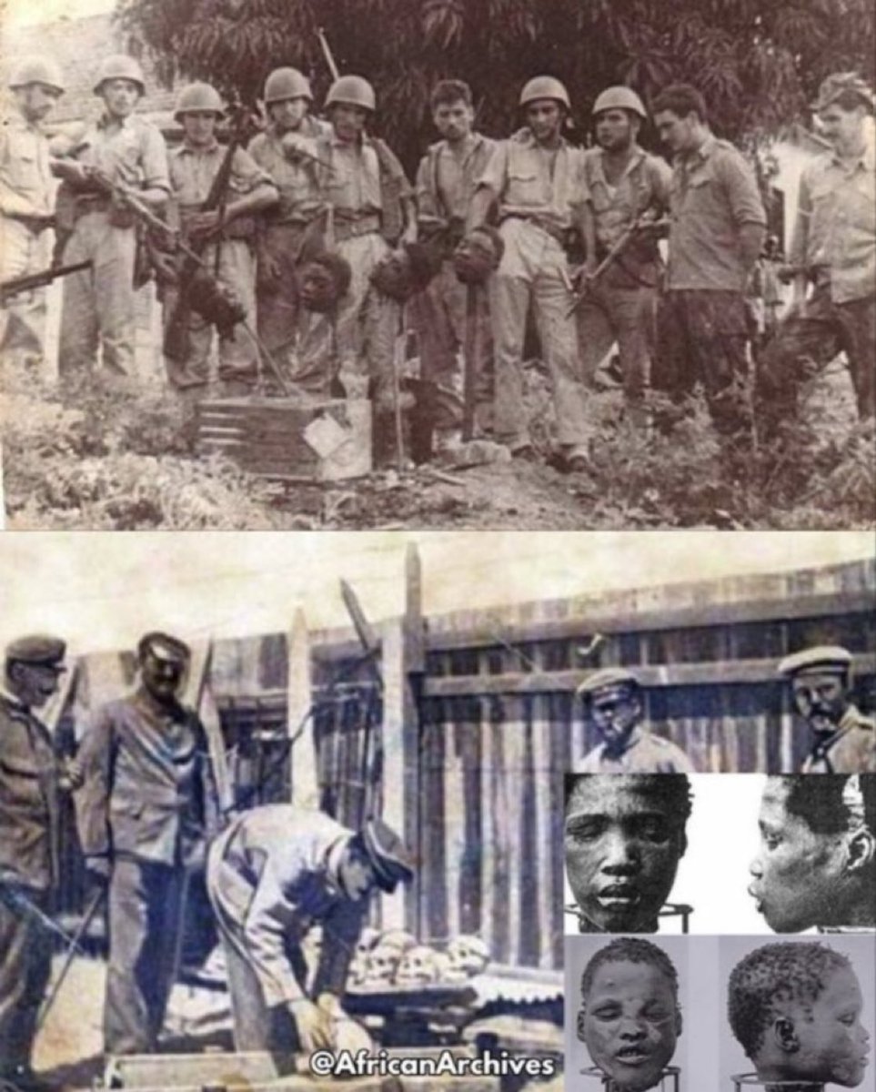 voxyoruba's tweet photo. Pictures of Germans genociding Namibians, less that 100 years ago. These people are the same ones teaching us human rights today. https://t.co/cqQXoVkgJW