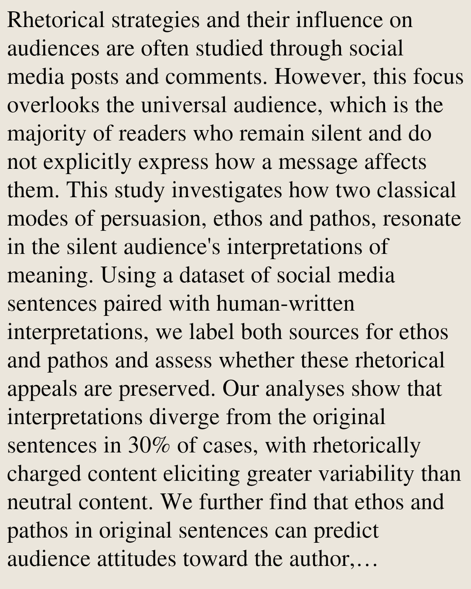 How Ethos and Pathos Appeals Resonate in Reader Interpretations of