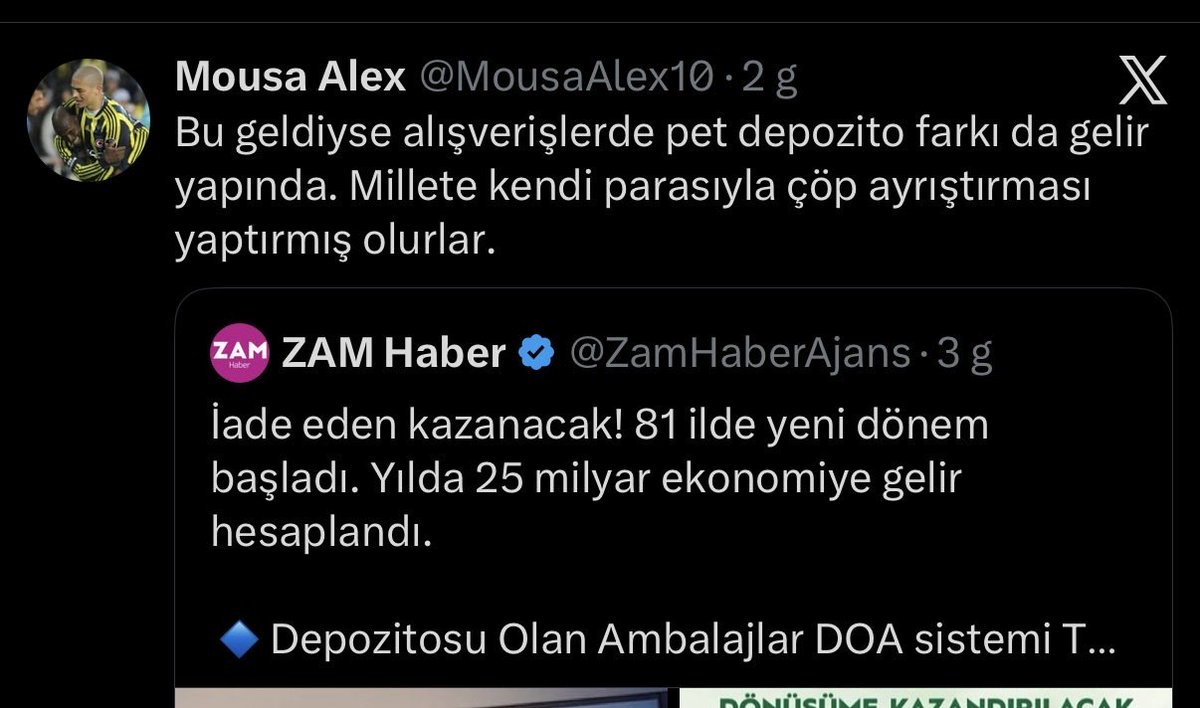 MousaAlex10's tweet photo. @frekanstr_ Bu ülkede dün doğmadık hamdolsun. Ama zaten dünyanın her yerinde depozitonun mantığı bu. Kâr edeceğini sananlar şapşaldı. https://t.co/I0GGDc9MUt