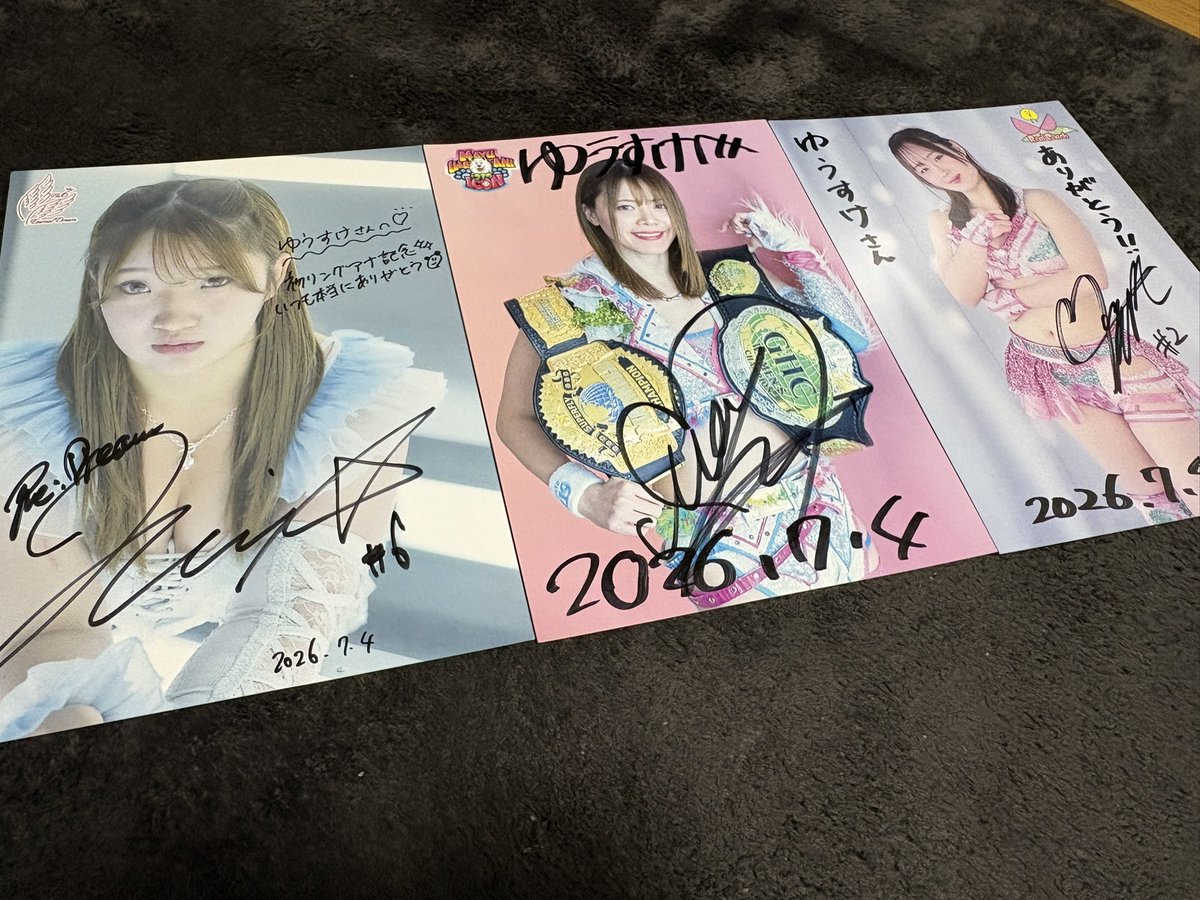 yusuke_0826's tweet photo. MARIGOLD Burning Desire2026
2026.7.4 錦糸町マルイ

今日も楽しかった😁！！
#pw_mg  
#岩谷麻優
#田中きずな
#南小桃 https://t.co/EAcbtWxCsC