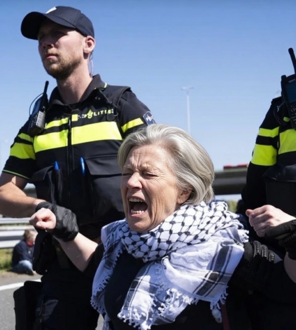 Demonstratie op de A12 in Utrecht door Extinction Rebellion