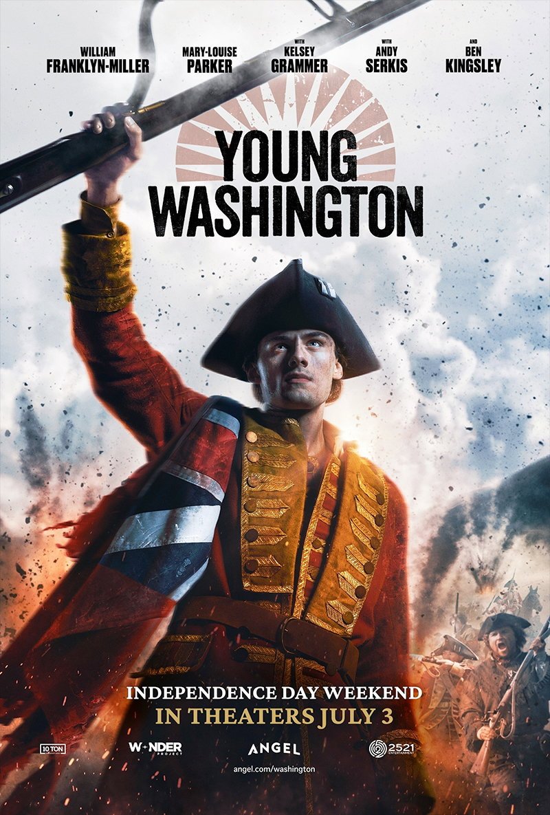 skibidiblazor's tweet photo. Update: suprisingly good.  The plot focuses on Washington fighting the French, with a few childhood scenes establishing his character and interest in surveying.  The battles themselves stretch from the start of the war to Monongahela, so we see a proper heroic arc.

The battles themselves are great.  I'm sure some dramatic license was taken, but the equipment, tactics, etc. are correct and the chaos of an army failing on unfamiliar ground comes through.

The one thing that gets a little heavy handed is the foreshadowing in lines said by and to Washington.  They really beat you over the head with him being the future Father of the Country... but the movie released on July 3rd so that was sort of baked in.

There is a romance subplot that goes nowhere because her name isn't Martha, but does serve to put Washington in a room with a man who needs his land surveyed.

I suspect some of the movie funding came from tribal advisors based on how much attention was paid to getting the Indians right.

Young Washington is not as good a movie as The Patriot or Last of the Mohicans, but it is a decent first film adaptation of a story many Americans never learned properly in school, and it loves America.  Given the budget I couldn't ask for more.

Go see it.
