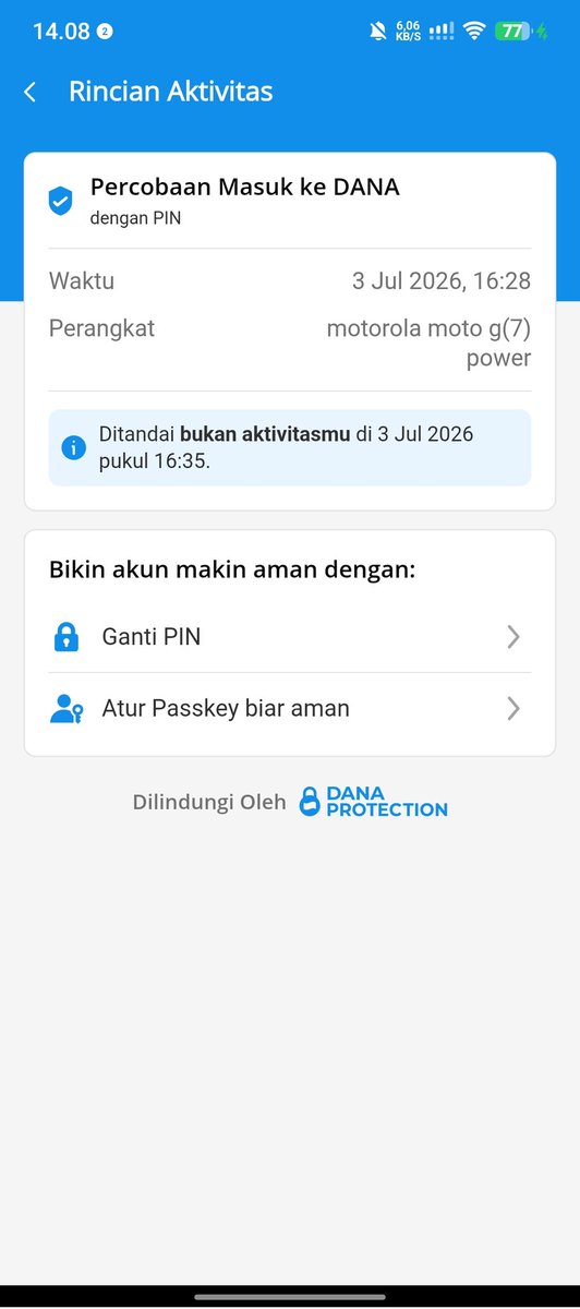 Alisafar55's tweet photo. @yappingfess KEMAREN TIBA2 DANA GW SEBELUM LOGOUT SENDIRI ADA BEBERAPA PERANGKAT YG COBA MASUK, MULAI DARI PERANGKAT OPPO,MOTOROLA,SAMSUNG, NOKIA DLL

Untung saldo gw kosong 😂 https://t.co/VPZ2hU0bib