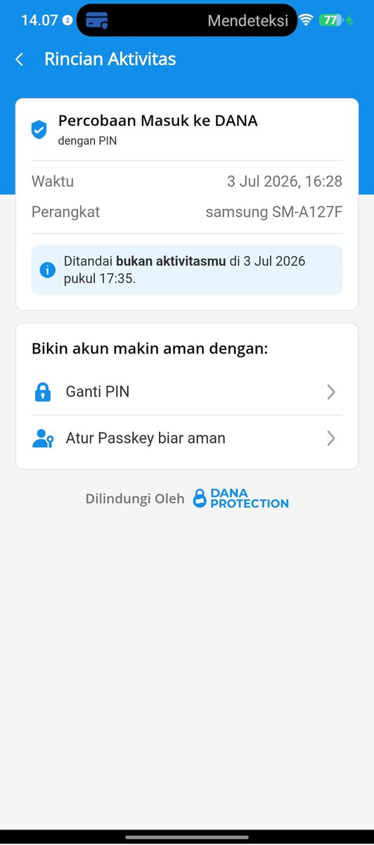 Alisafar55's tweet photo. @yappingfess KEMAREN TIBA2 DANA GW SEBELUM LOGOUT SENDIRI ADA BEBERAPA PERANGKAT YG COBA MASUK, MULAI DARI PERANGKAT OPPO,MOTOROLA,SAMSUNG, NOKIA DLL

Untung saldo gw kosong 😂 https://t.co/VPZ2hU0bib