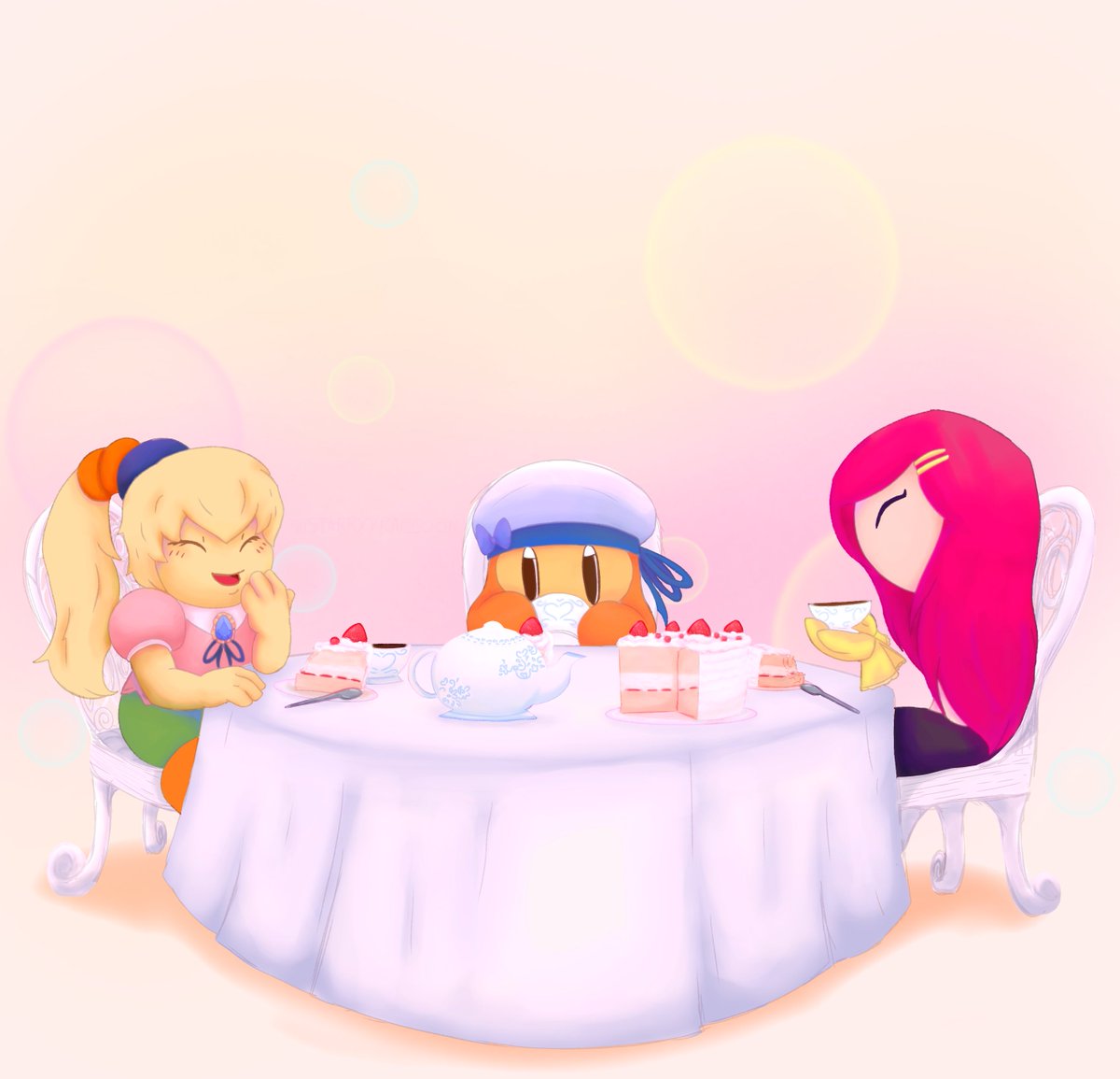 STARRYYRACCOON's tweet photo. What are they talking about?

[Kirby] https://t.co/N2qAkBflAq