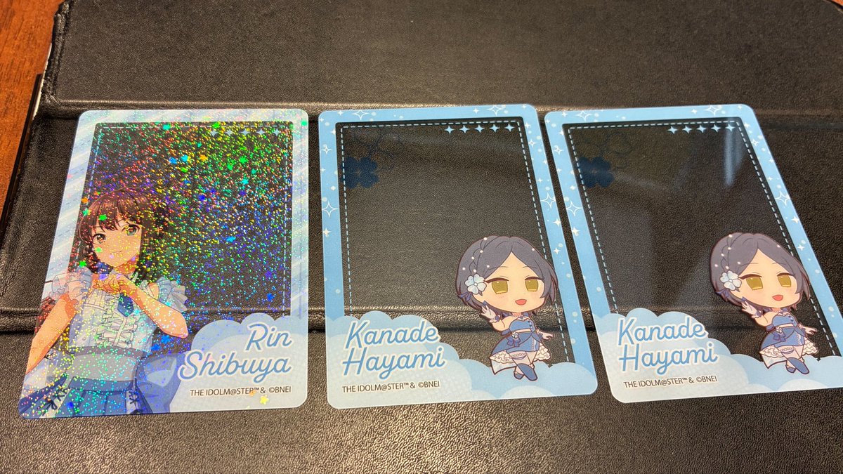 ___131313's tweet photo. 【交換】アイマス シンデレラガールズ デレマス 東京タワー Silky Sparkling Summer Stage

トレーディングクリアカード
求:颯、きらり>乃々(レア颯優先、他等身ミニ問わず)
譲:凛(等身,レア) 、奏(ミニ,ノーマル)

レアはレア同士のお取引探しています。
つづきます https://t.co/M1NZFsWJ9S