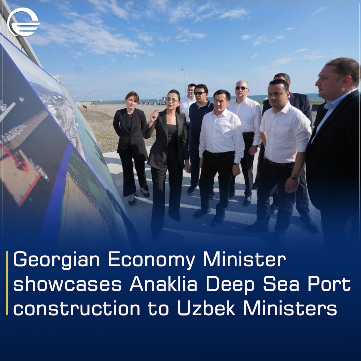 tv_imedi's tweet photo. Georgian Economy Minister showcases Anaklia Deep Sea Port construction to Uzbek Ministers

🔗Read more: https://t.co/IKhsN0ZQJa https://t.co/2VNBItjDAC