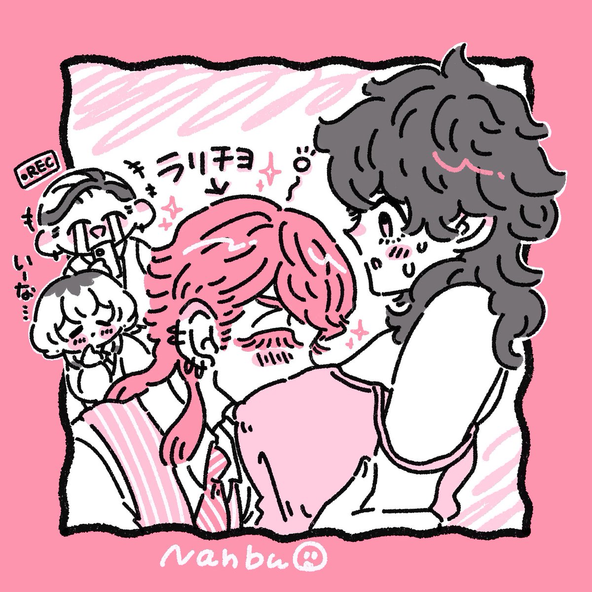 3t_3t_3_18's tweet photo. ⚠️🎍女体化注意⚠️
送った方に見てもらったので滅多に描かないサン武♀なので載せさせていただきますわ🙇‍♀️

にょ🎍ショートもロングも好きだけど梵だと軟🈲状態でおんもに出れないので伸びちゃった（前髪とか見えるとこは自分で切っている）というイメージです。 https://t.co/ok9QUvY9uc