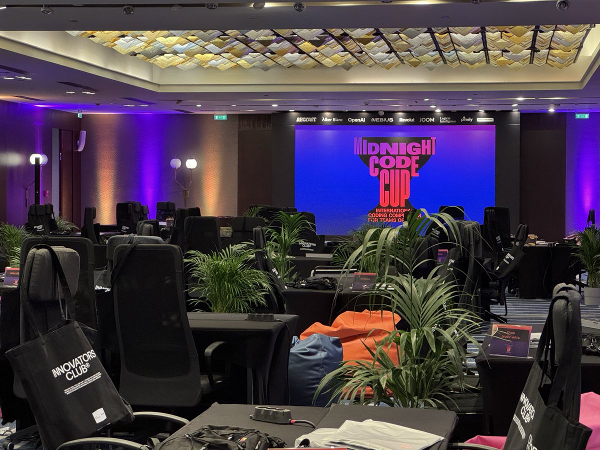 midnightcodecup's tweet photo. We are ready to start! 
Just 3 hours to go. The teams already checked into the hotel, the jury didn’t sleep all night, everything is ready for the show! https://t.co/icGjtp1H7L