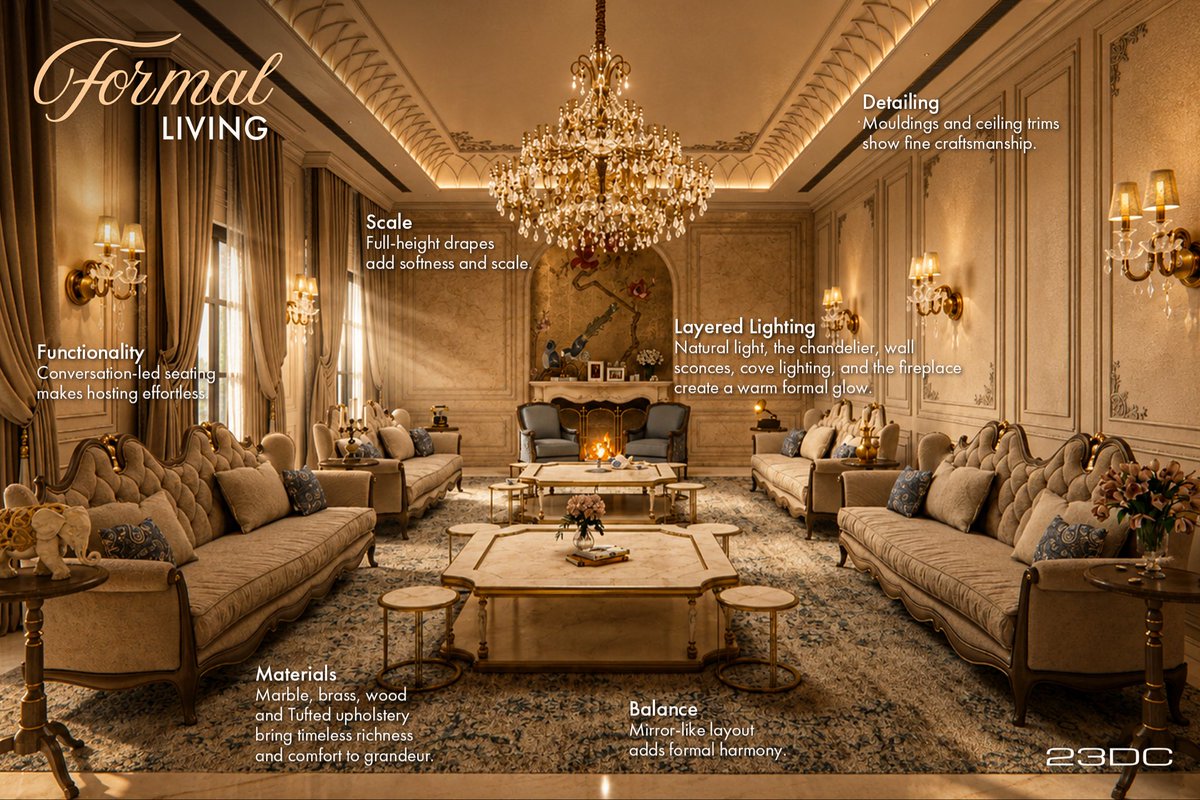 23DC_Architects's tweet photo. Designed by @23dc_architects, this 1.3-acre residence in #Ambala explores what truly makes interiors feel premium. Scale, light, materiality, balance, detailing and function come together quietly to create spaces that feel grand, warm and effortless. https://t.co/OqJw4Ie6Os