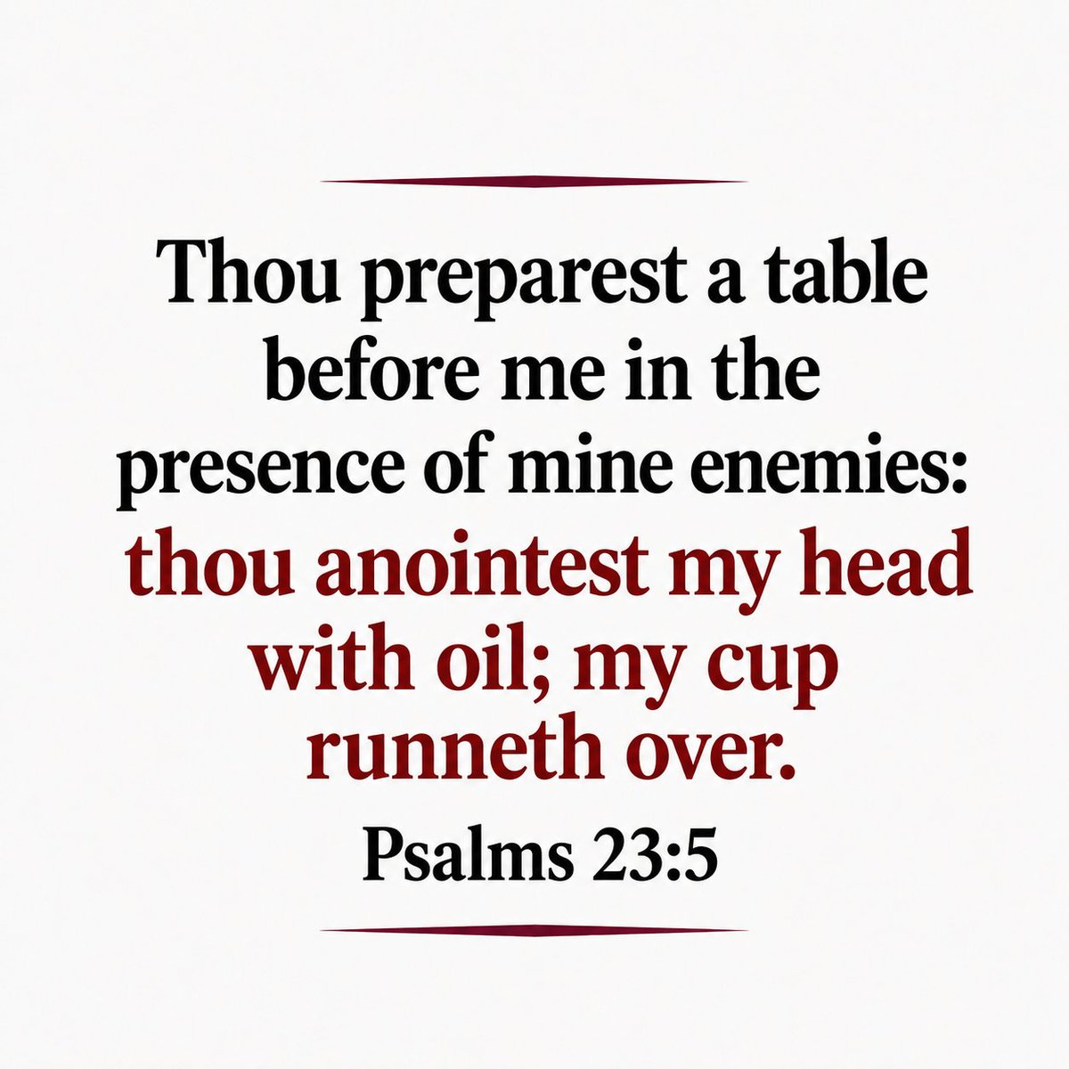 Agen_zy's tweet photo. Psalms 23 vs 5 ✝️🙏🏿 https://t.co/fDcwWUKB9A