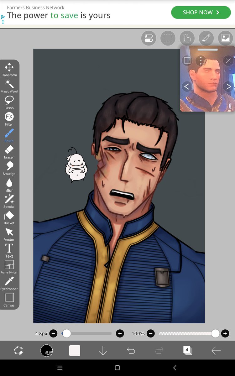 Fallmonds's tweet photo. Who wanna see my #fo4 WIP? Too bad you're seein it anyway

I love you my Fallout 4 oc he's so babygirl https://t.co/U3d34bZvYx
