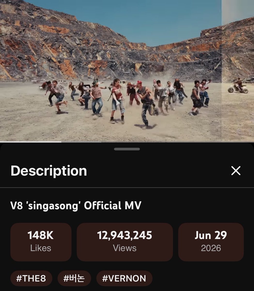 huinva's tweet photo. mv udah mau tembus 13 juta views, video performnya top 1 di mnet, ranking 1 di sbs inkigayo pre-vote WHAT AN INCREDIBLE DEBUT, V8!! carats were amazing too!! https://t.co/Hh4LWsF97Y