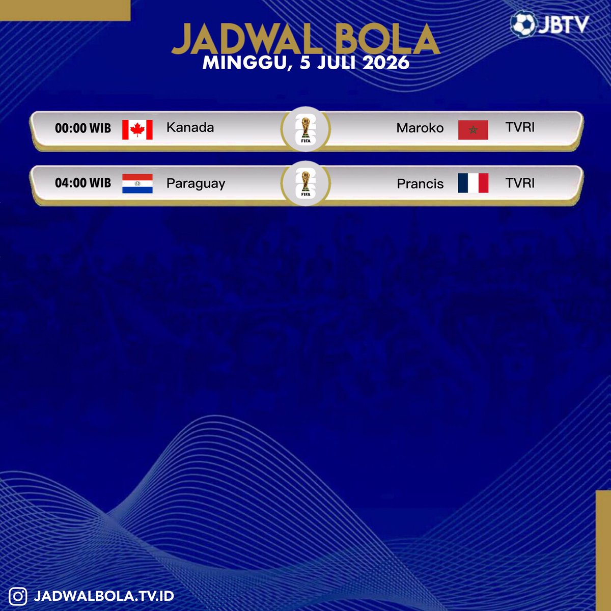 jadwalbolatv's tweet photo. Jadwal hari minggu https://t.co/0ghiZiqttA