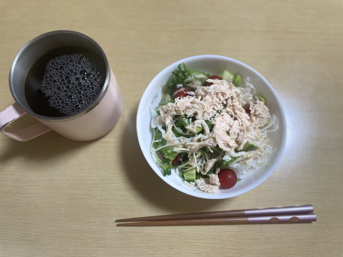 _q9no's tweet photo. バイト前にいっぱい食べたらお腹張ってくるから少なめ😭 #食事記録 https://t.co/jXgzRZ1994